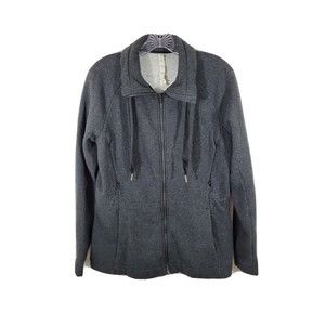 Lululemon Size 10 Women's & Go Take Off Fleece Heathered Gray Zip Up Jacket